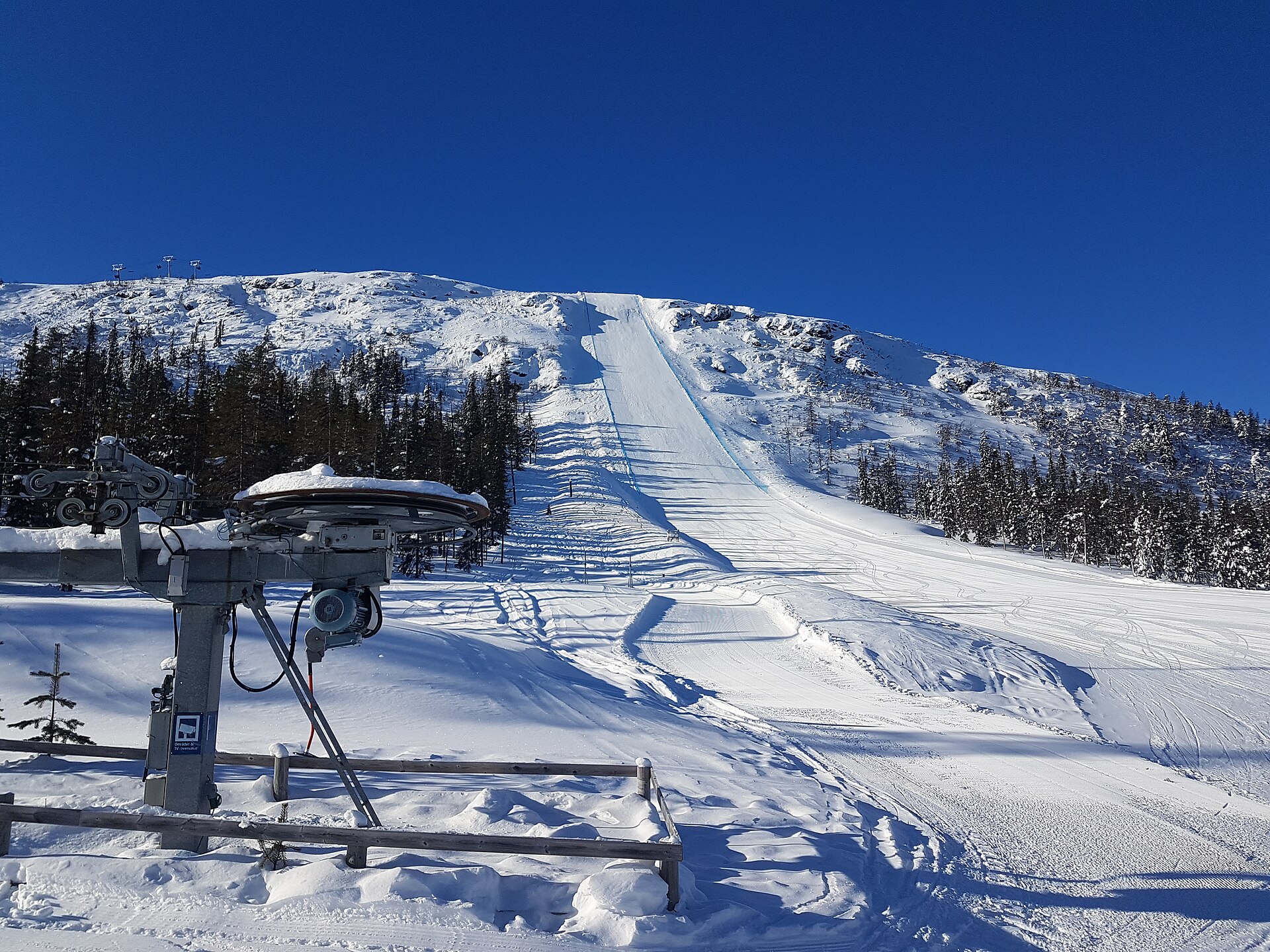 Vintervy vid Chocken på Idre Fjäll